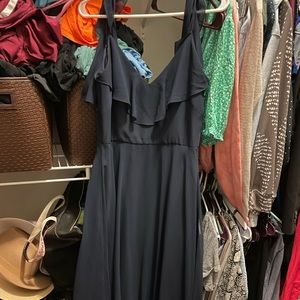 Jenny Yoo Navy Blue Bridesmaid Dress